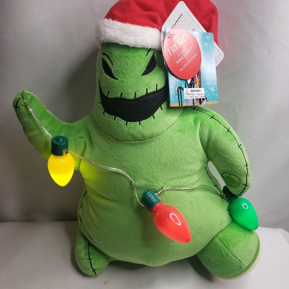 Disney The Nightmare Before Christmas Animated Oogie Boogie Light Up Plush - Picture 5 of 7